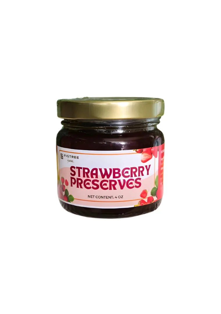 Figtree Farms Strawberry Preserves, Strawberry Jam | Organic, No Preservatives, No Additives, Made Fresh, Local with Cordilleran Strawberries